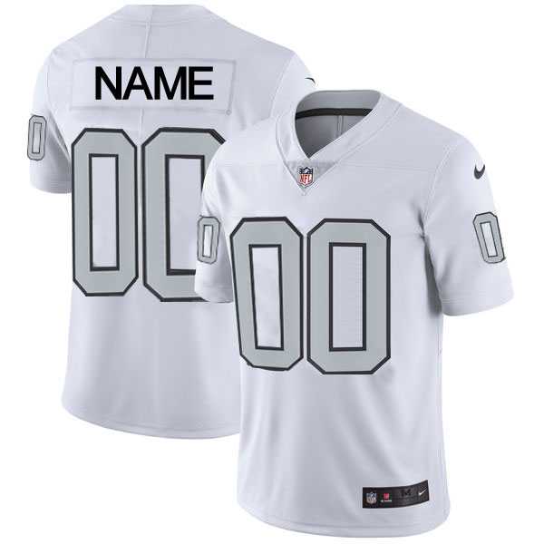 Customized Men & Women & Youth Nike Raiders White Rush Limited Jersey,We sell and wholesale Customized Men & Women & Youth Nike Raiders White Rush Limited Jersey on line form chian!